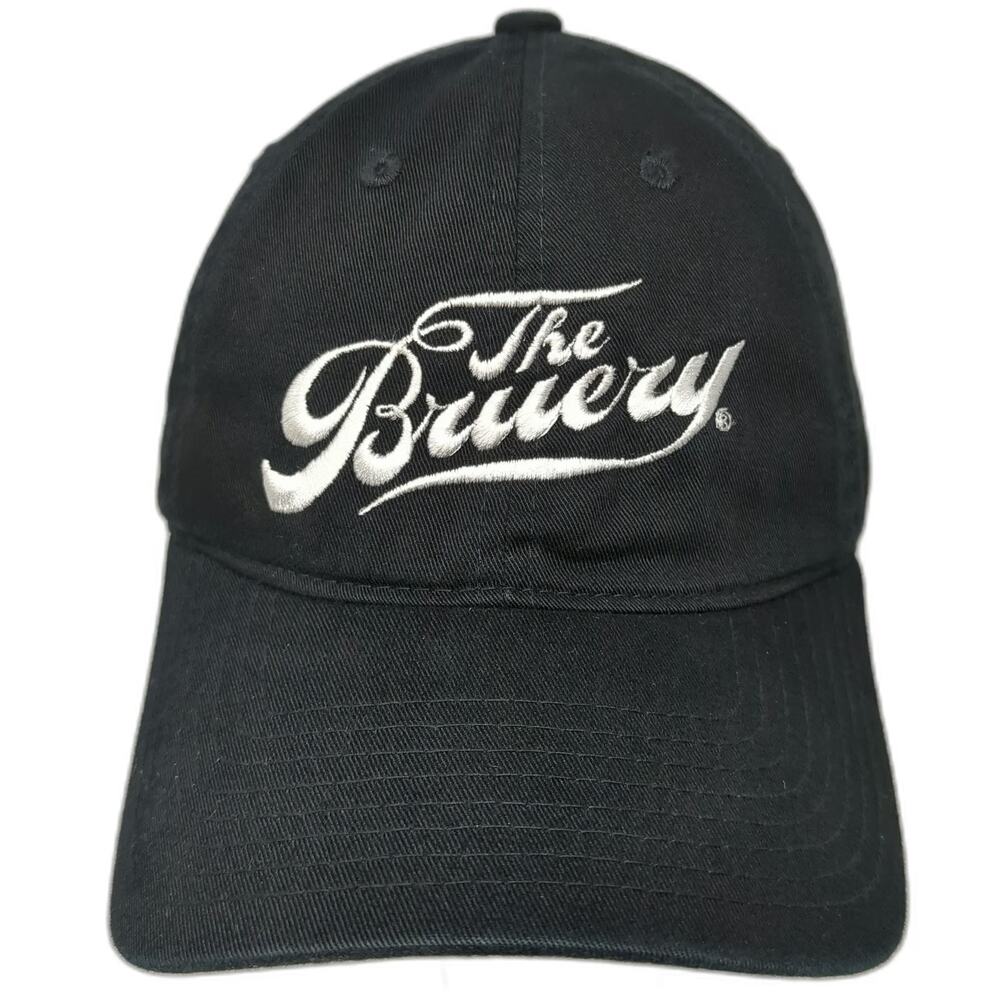 Decky Baseball Cap Black One Size The Bruery Embroidered Slideback Strap Hat